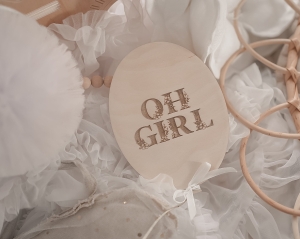 Drewniane tabliczki do zdjęć oh girl
